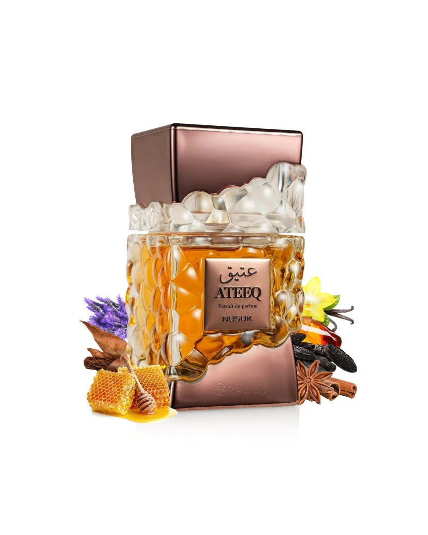 Nusuk Ateeq Extrait de Parfum for Men & Women, 100ml Luxury Fragrance