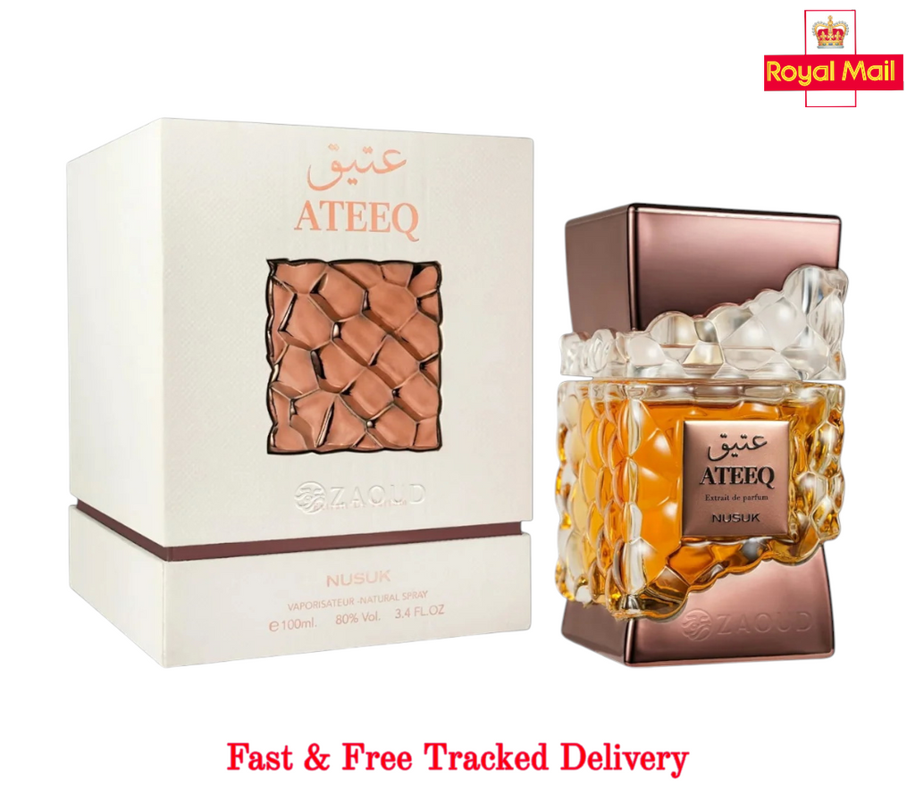 Nusuk Ateeq Extrait de Parfum for Men & Women, 100ml Luxury Fragrance