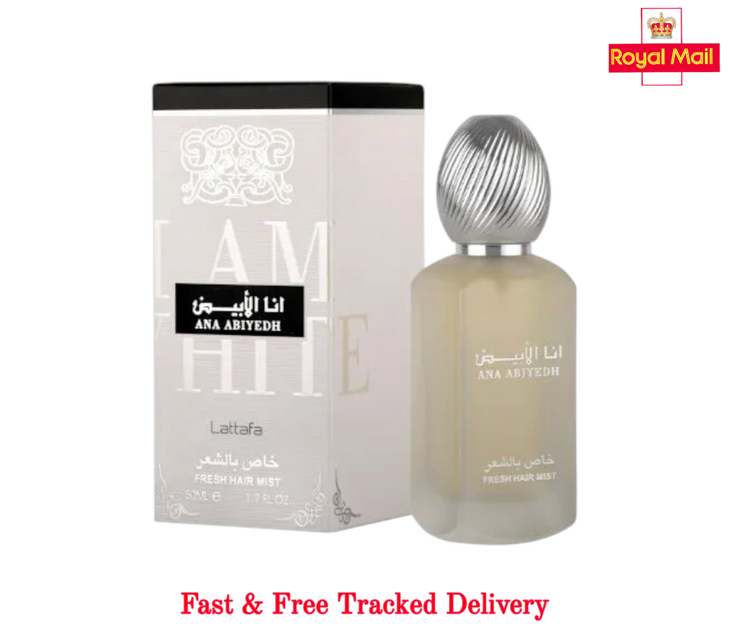 Lattafa Ana Abiyedh Hair Mist, 50ml Fragrance Spray