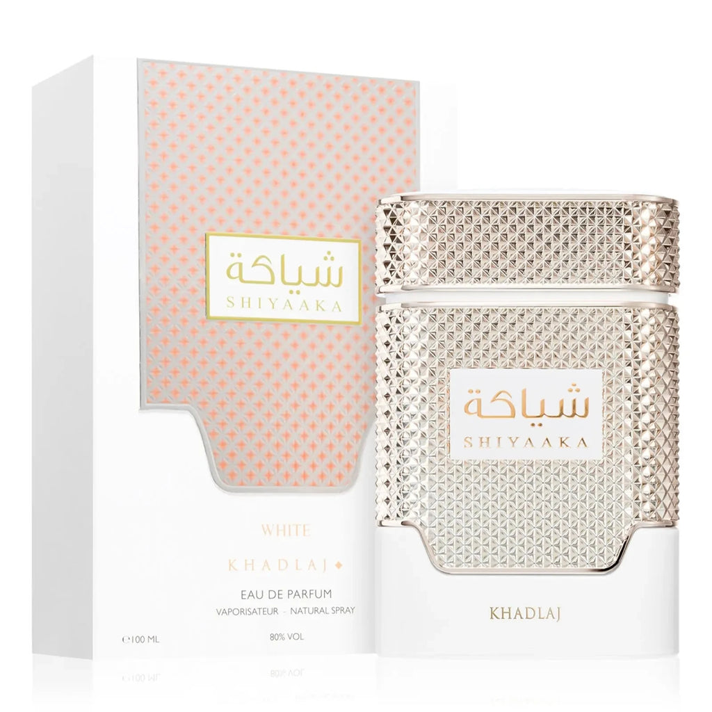 Khadlaj Shiyaaka White Eau de Parfum Spray for Men & Women, 100ml
