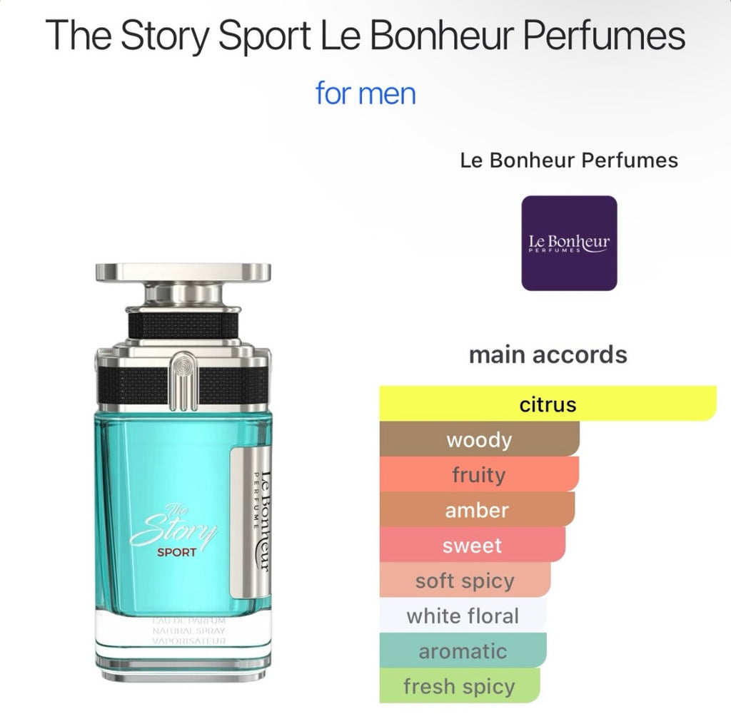 Le Bonheur The Story Sport Eau de Parfum 100ml Fragrance for Men