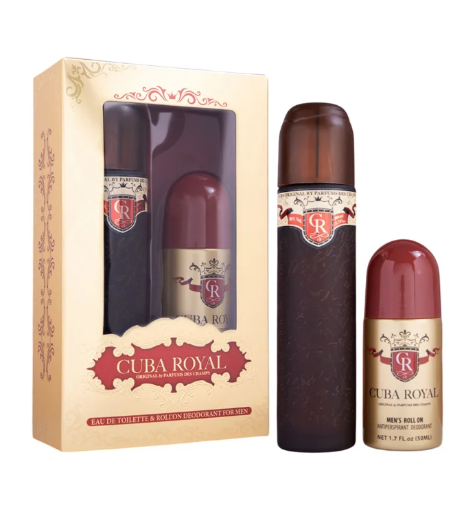 Cuba Cuba Royal Eau de Toilette Gift Set 100ml Roll-on Deodorant Cuba Royal 50ml
