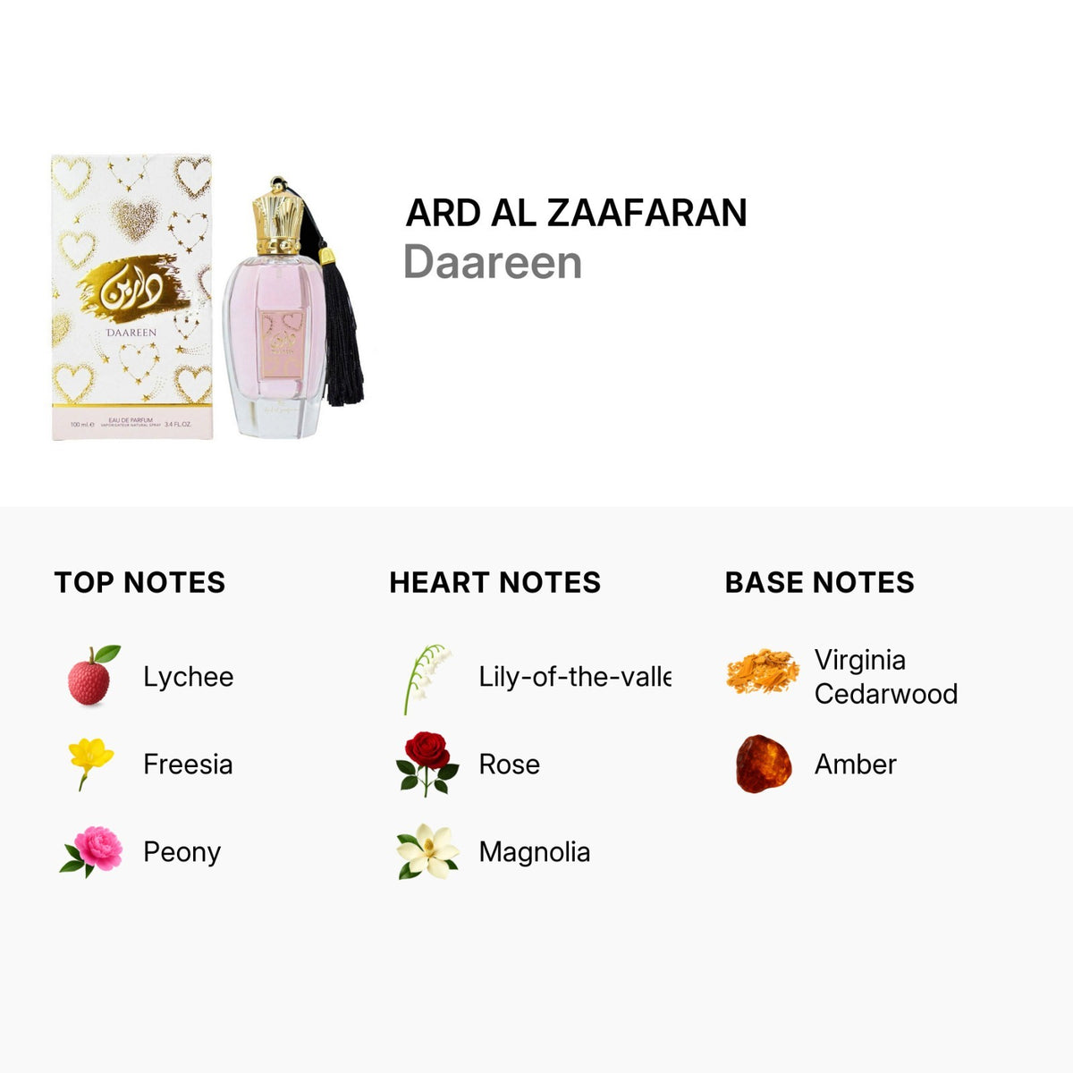 Ard Al Zafaran Daareen Eau de Parfum 100ml Fragrance Spray – product image 2