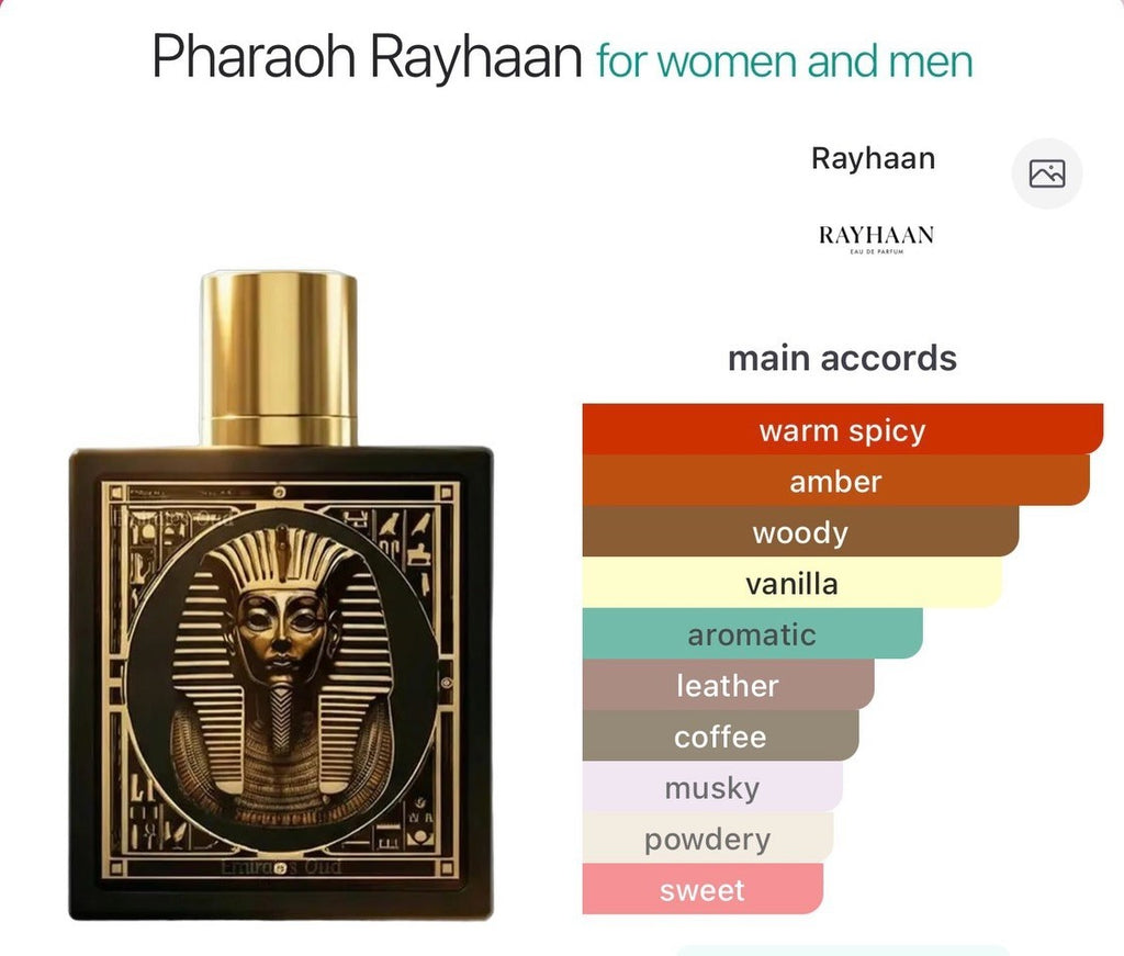 Rayhaan Pharaoh Eau de Parfum 100ml Fragrance for Men