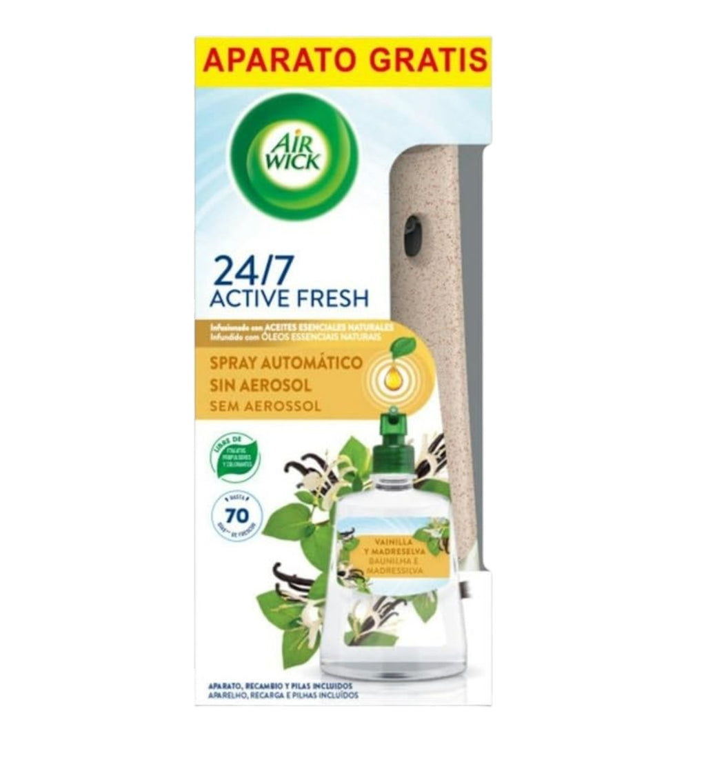 Air Wick Active Fresh Auto Spray Vanilla & Honeysuckle 228ml