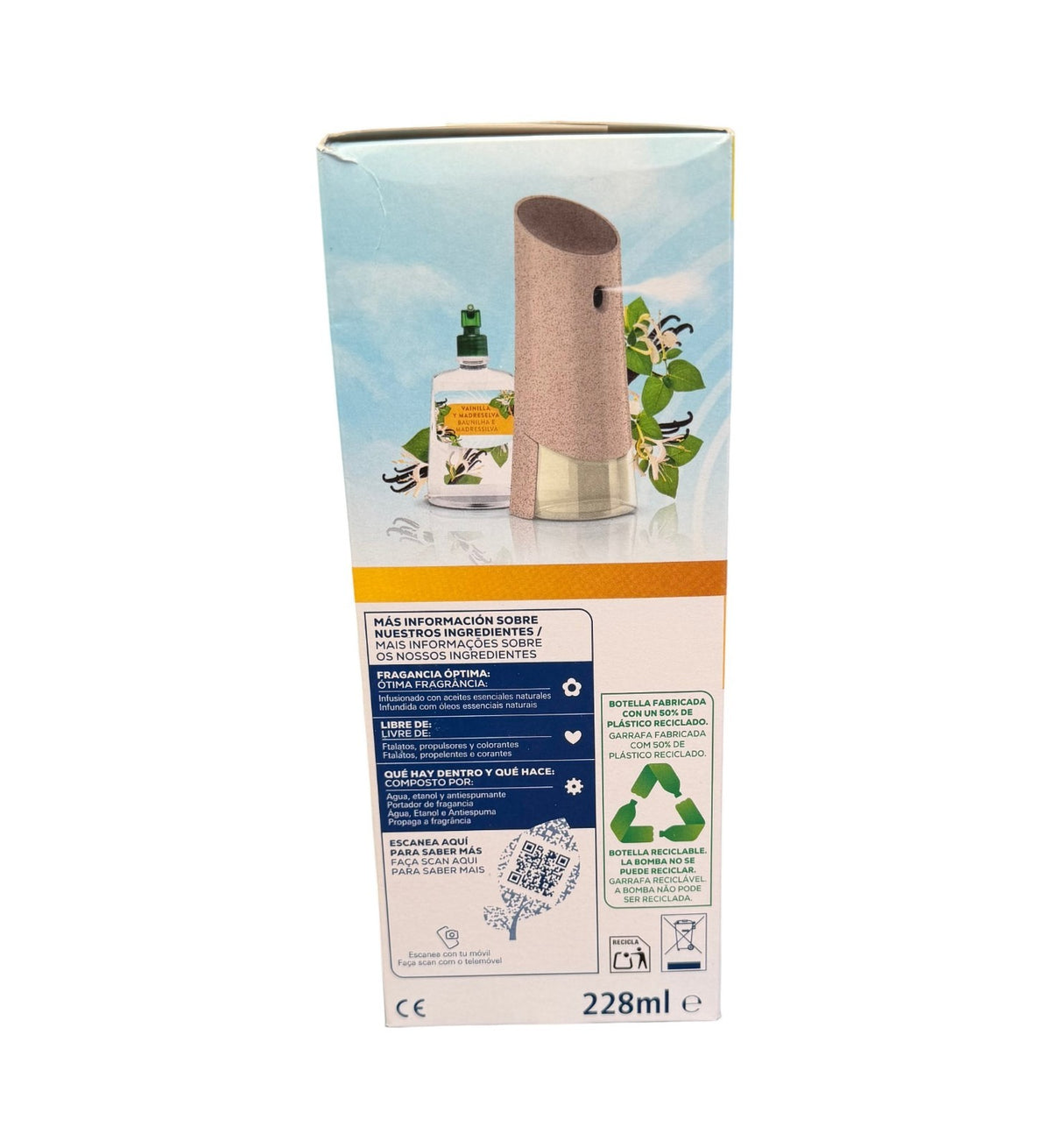 Air Wick Active Fresh Auto Spray Vanilla & Honeysuckle 228ml