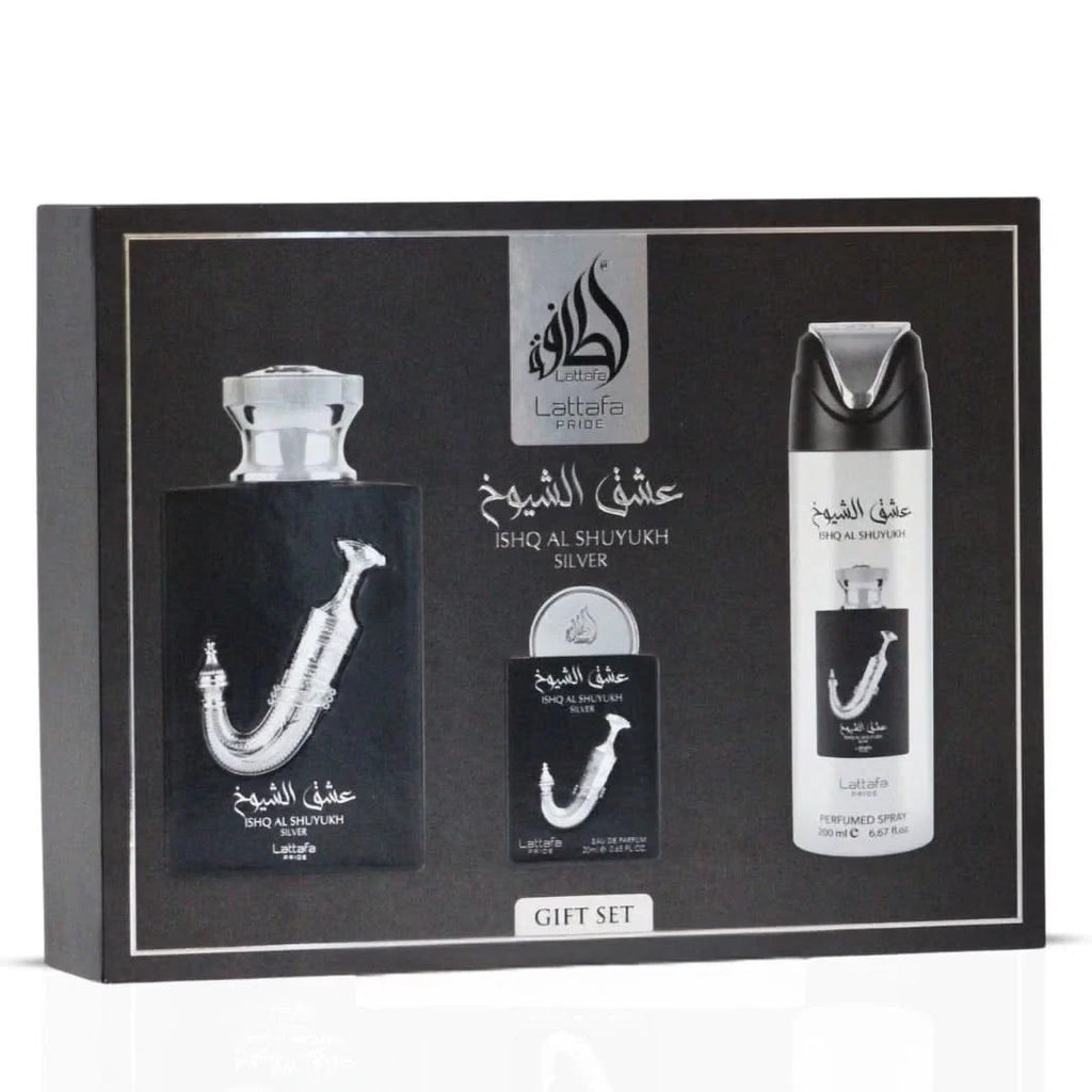 Lattafa Ishq Al Shuyukh 3-Piece Unisex Gift Set