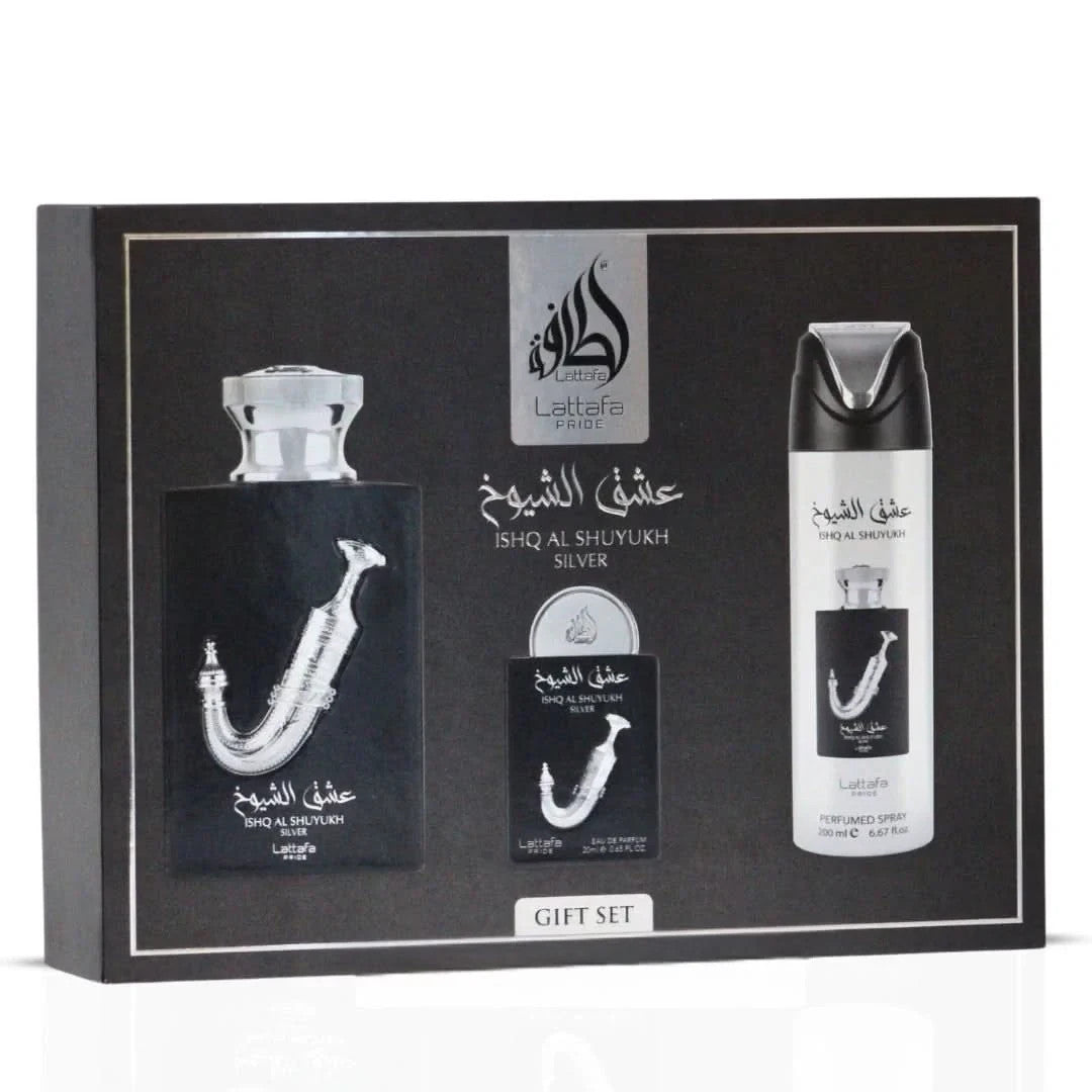 Lattafa Ishq Al Shuyukh 3-Piece Unisex Gift Set