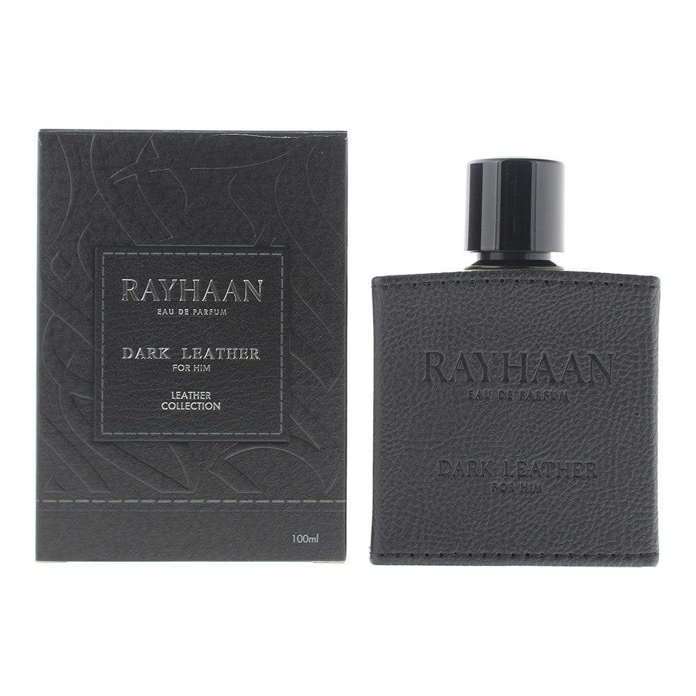 Rayhaan Dark Leather Eau de Parfum for Men, 100ml