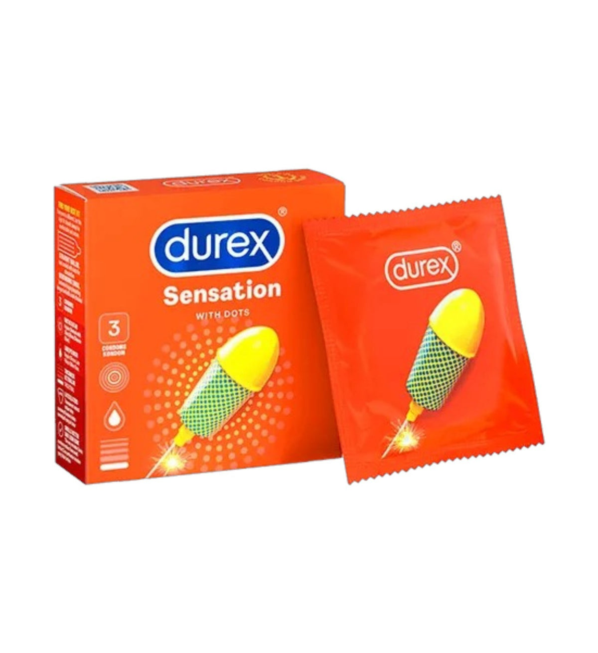 Durex Condoms 3 Pack Sensation