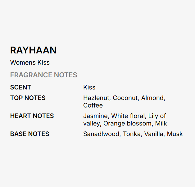 Rayhaan Kiss Eau de Parfum for Women, 100ml Perfume – product image 4