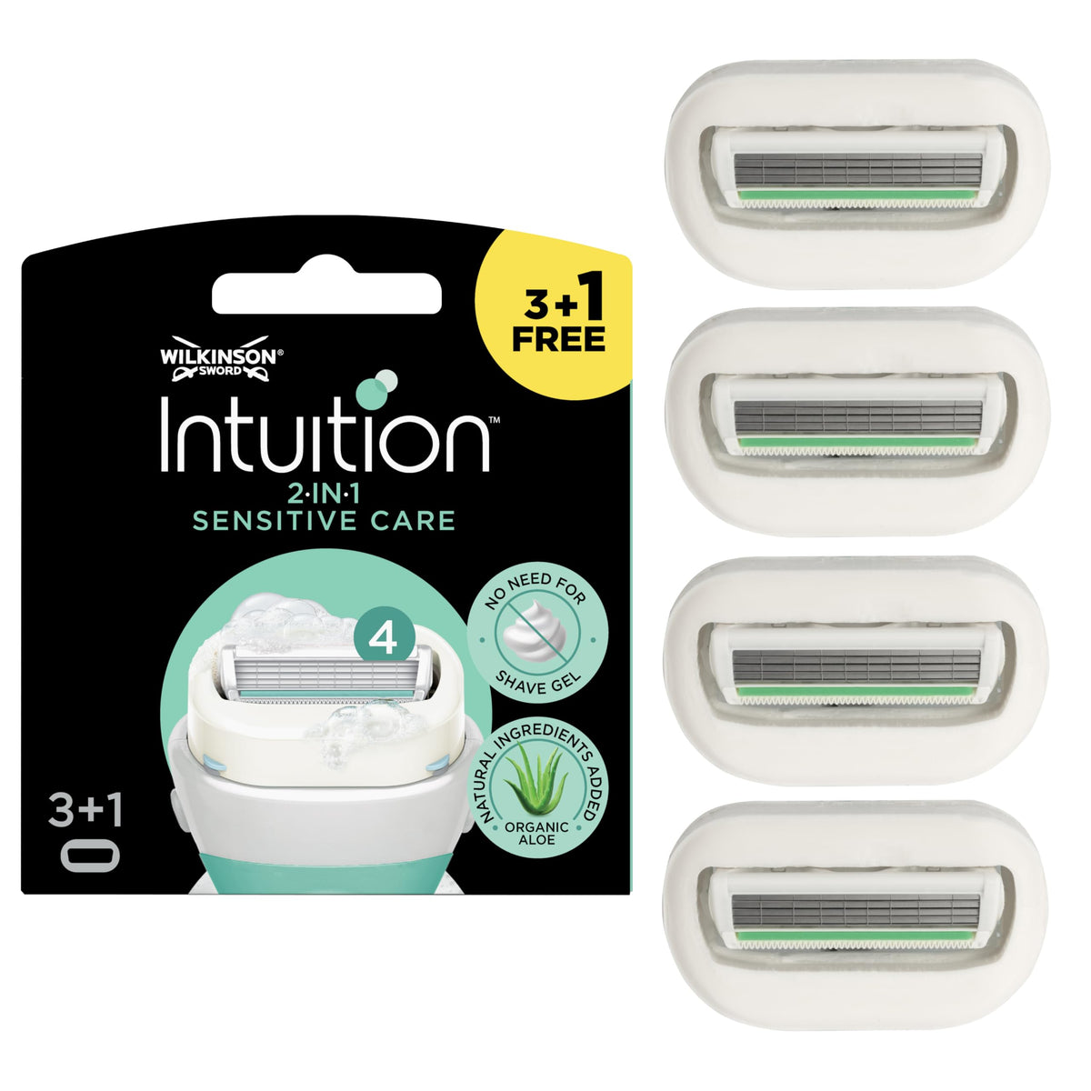 Wilkinson Sword Intuition Sensitive Care Blades Pack of 4