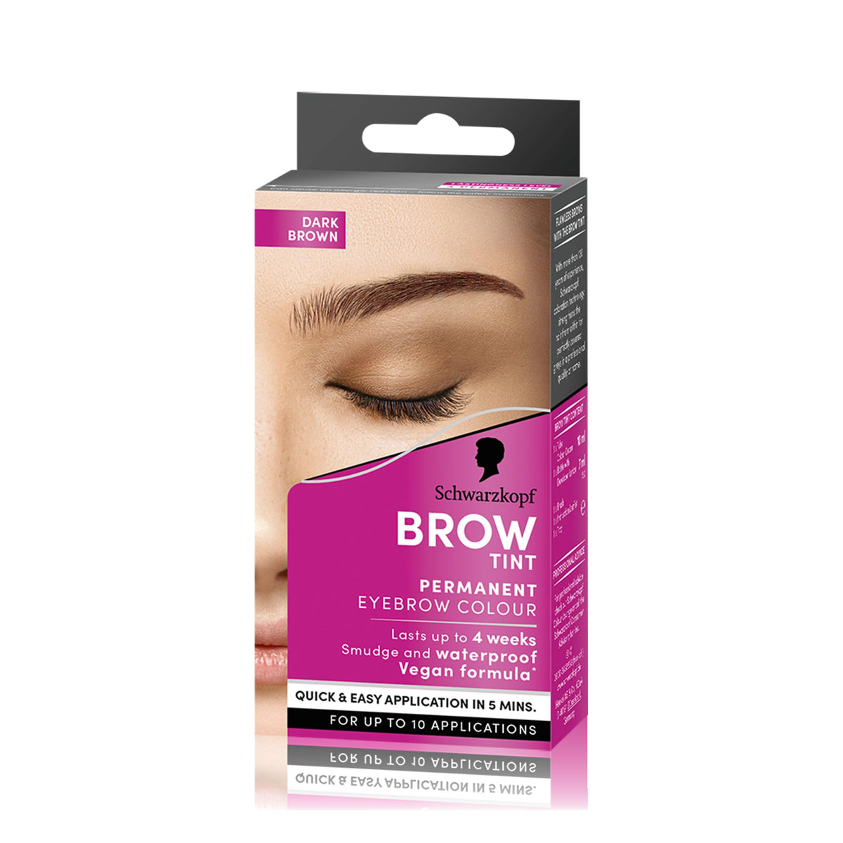 Schwarzkopf Brow Tint – Dark Brown Eyebrow Color Kit
