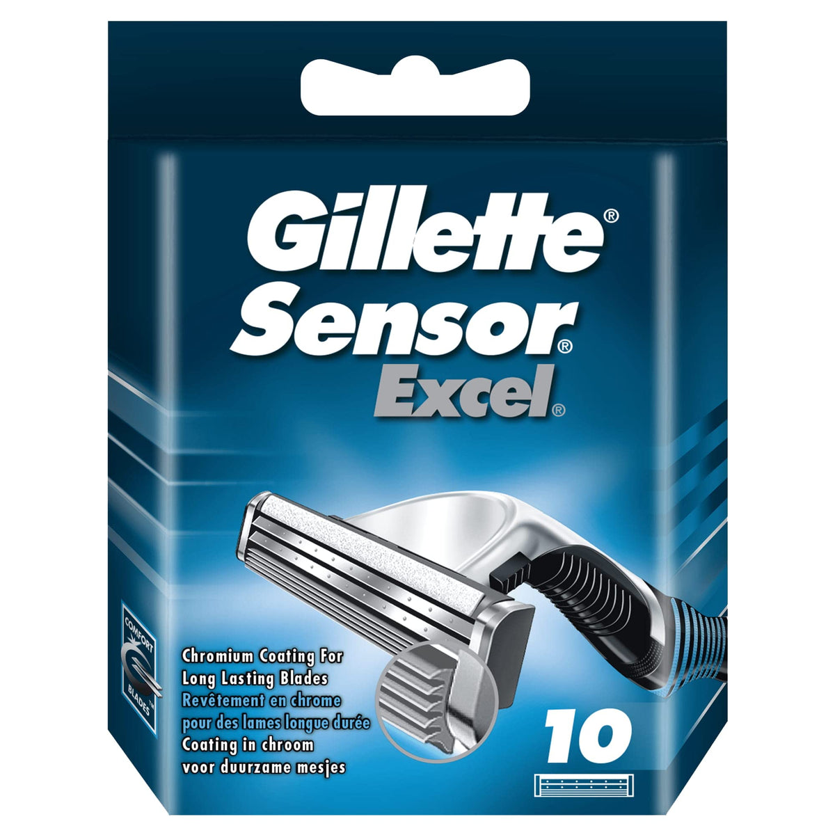 Gillette Sensor Excel Men's Razor Blade Refills, 10 Count