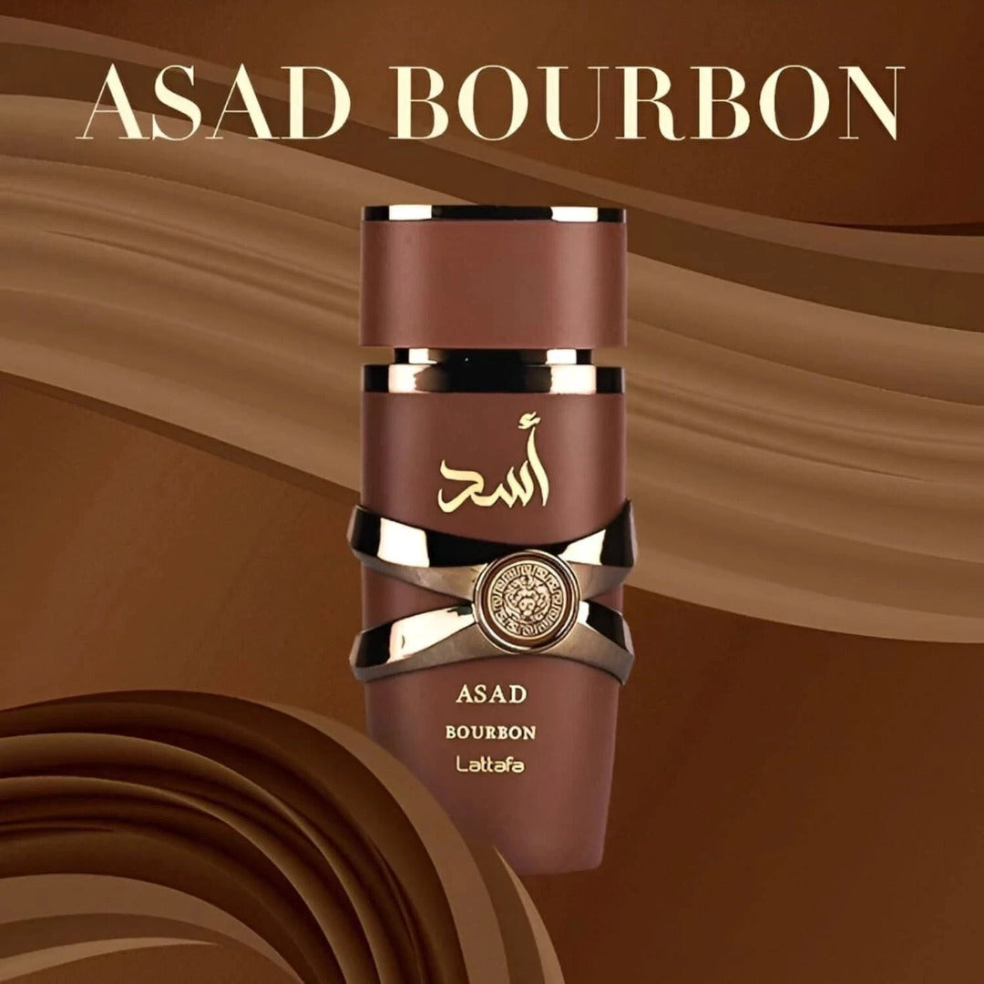 Lattafa Asad Bourbon Eau de Parfum Spray 100ml Fragrance for Men