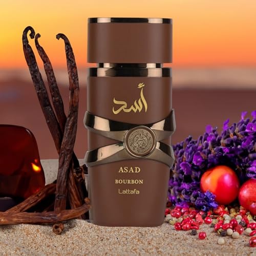 Lattafa Asad Bourbon Eau de Parfum Spray 100ml Fragrance for Men