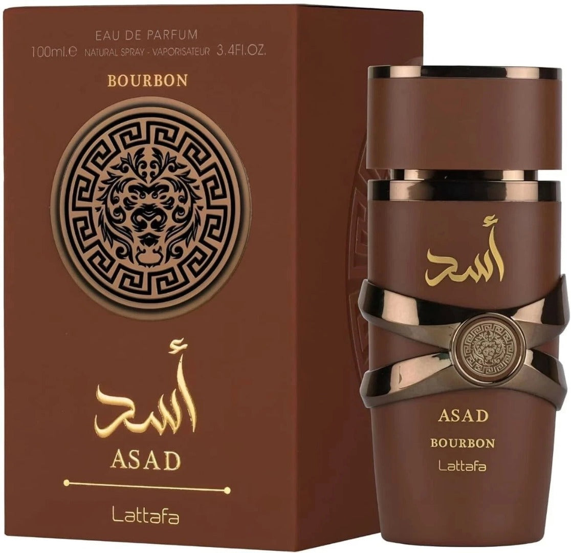 Lattafa Asad Bourbon Eau de Parfum Spray 100ml Fragrance for Men
