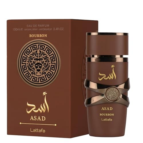 Lattafa Asad Bourbon Eau de Parfum Spray 100ml Fragrance for Men