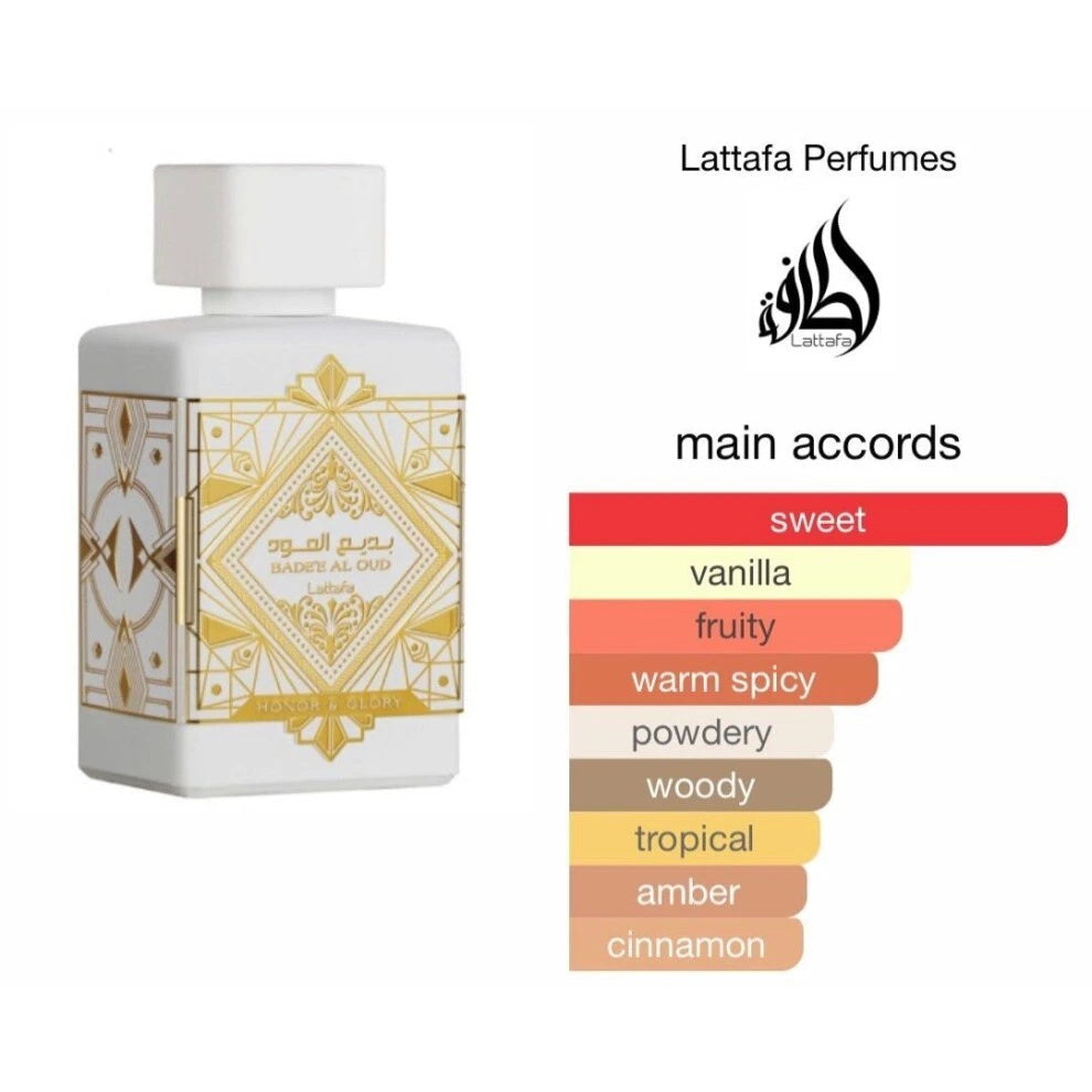 Lattafa Badee Al Oud Honor & Glory Eau de Parfum 100ml Fragrance for Men & Women