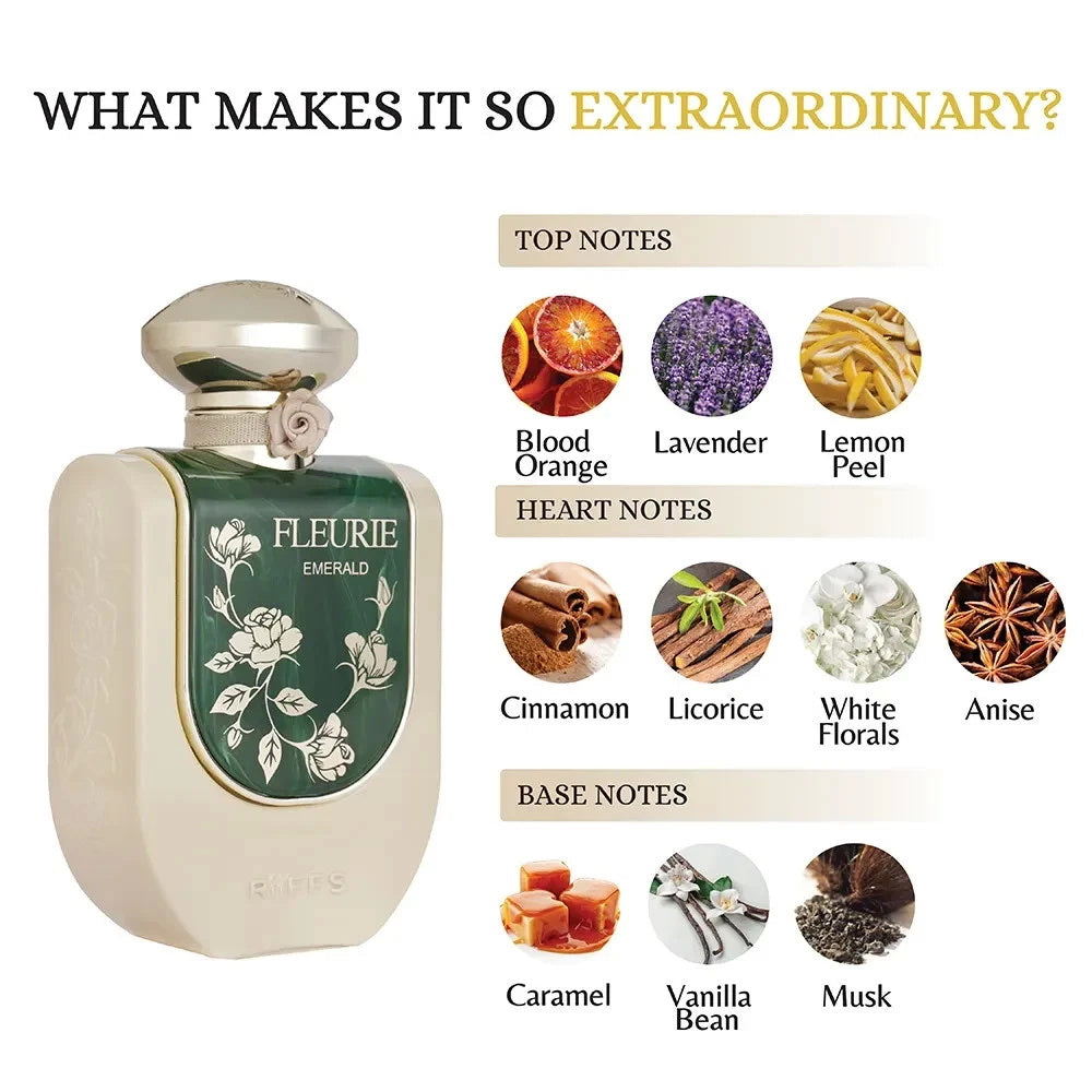 Riiffs Fleurie Emerald Eau de Parfum 100ml Fragrance for Women