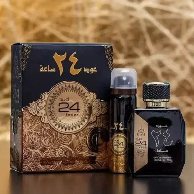 Ard Al Zaafaran Oud 24 Hours EDP 100ml + 50ml Perfumed Spray – product image 4