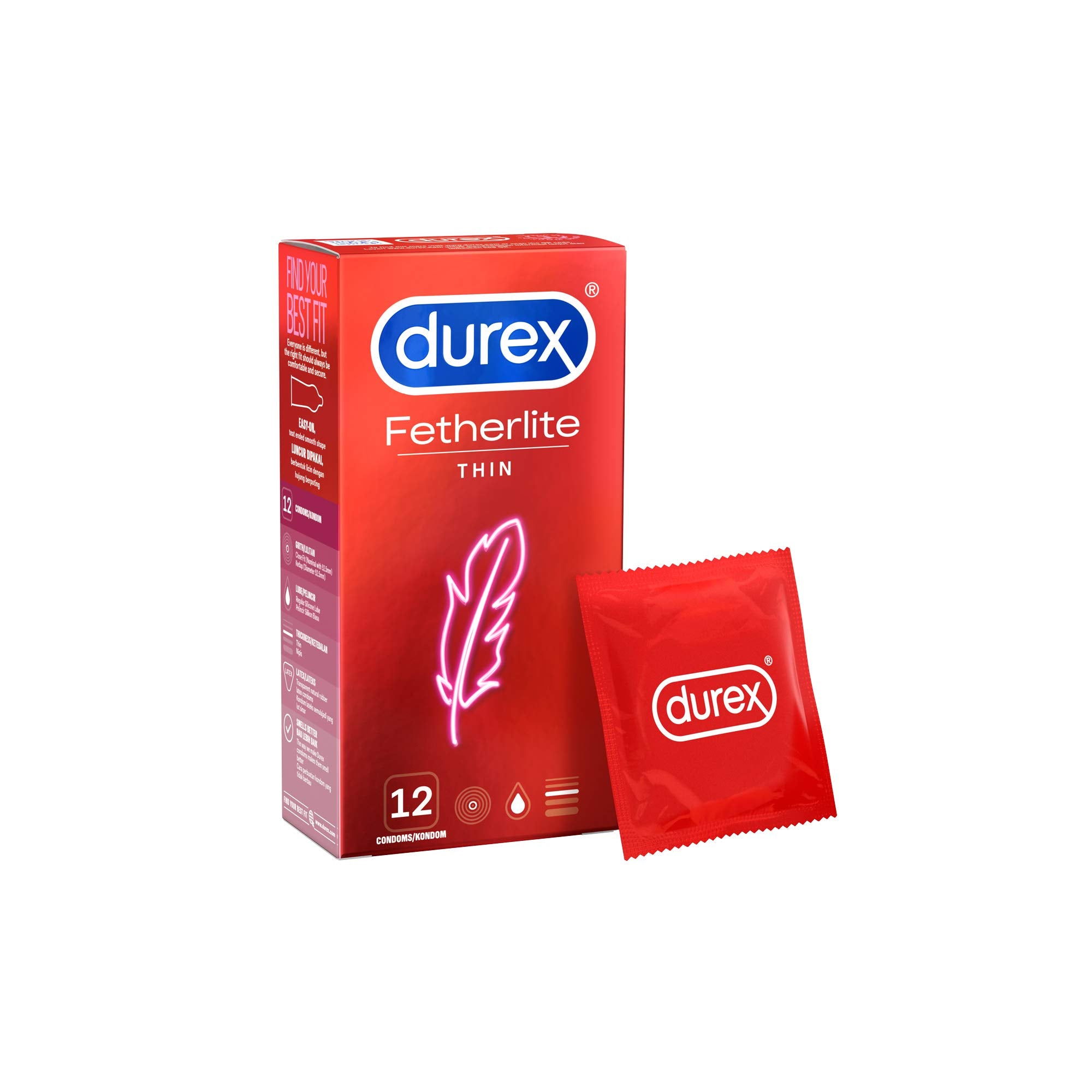 Durex Fetherlite Condoms 12 Pack