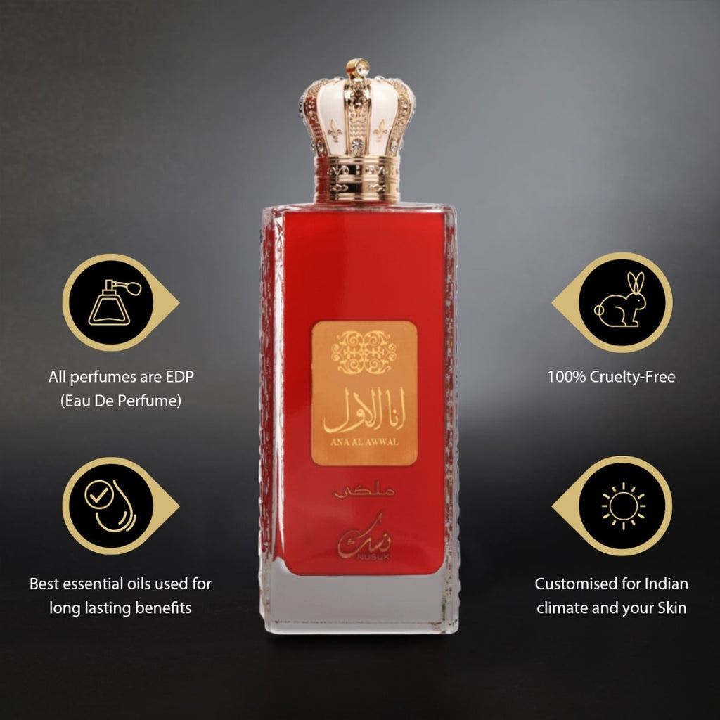 Nusuk Ana Al Awwal Rouge Eau de Parfum 100ml Perfume