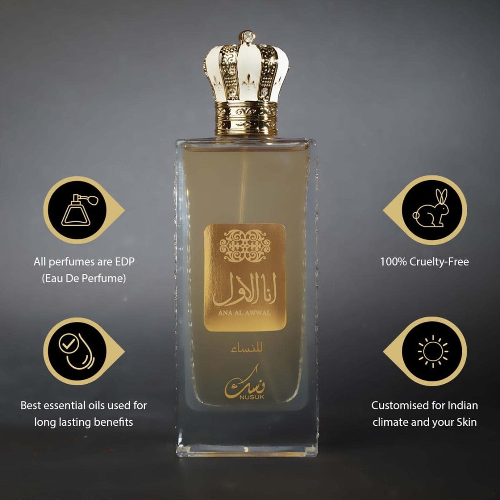 Nusuk Ana Al Awwal Eau de Parfum Spray, 100ml Fragrance Perfume