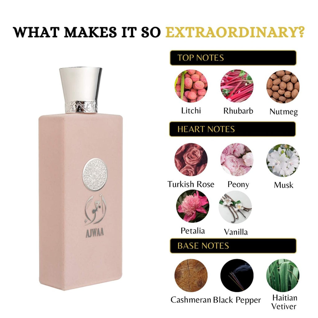 Nusuk Ajwaa Roses Eau de Parfum for Women - 100ml Fragrance Spray