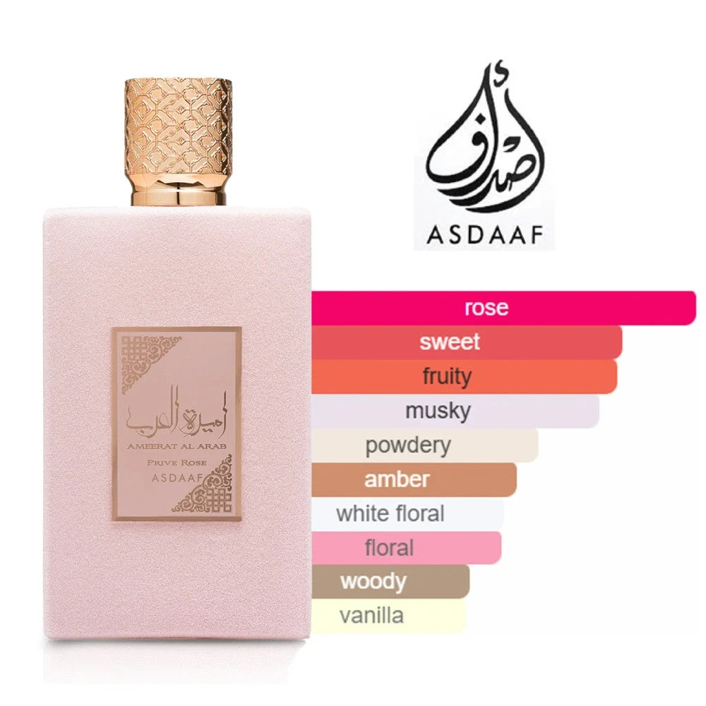 Asdaaf Ameerat Al Arab Prive Rose Eau de Parfum 100ml for Women – product image 2