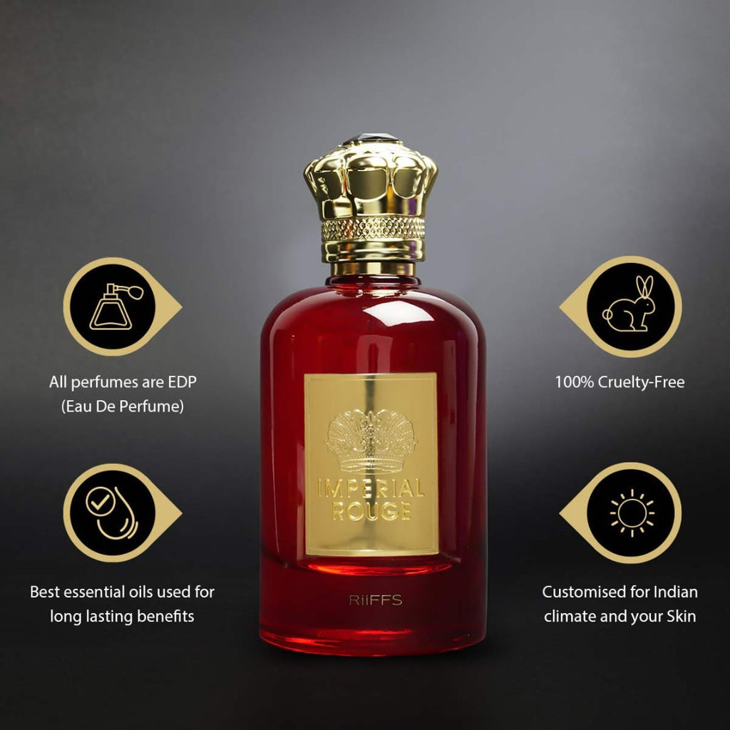 RiiFFS Imperial Rouge Eau De Parfum for Men & Women, 100ml