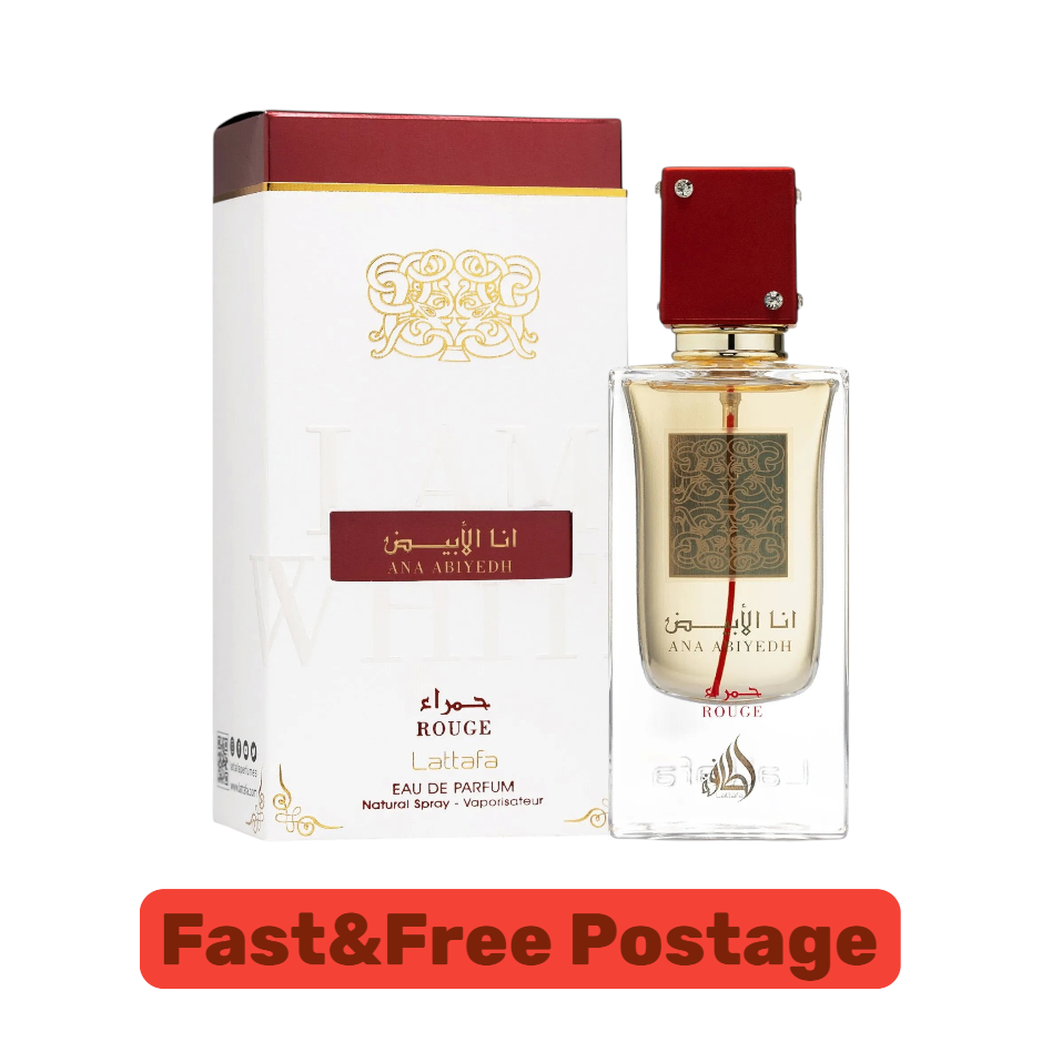 Lattafa Ana Abiyedh Rouge Eau de Parfum 60ml Perfume for Men & Women