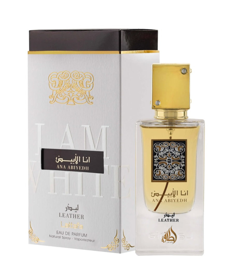 Lattafa Ana Abiyedh Leather Eau de Parfum Fragrance 60ml