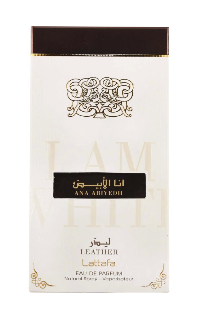Lattafa Ana Abiyedh Leather Eau de Parfum Fragrance 60ml