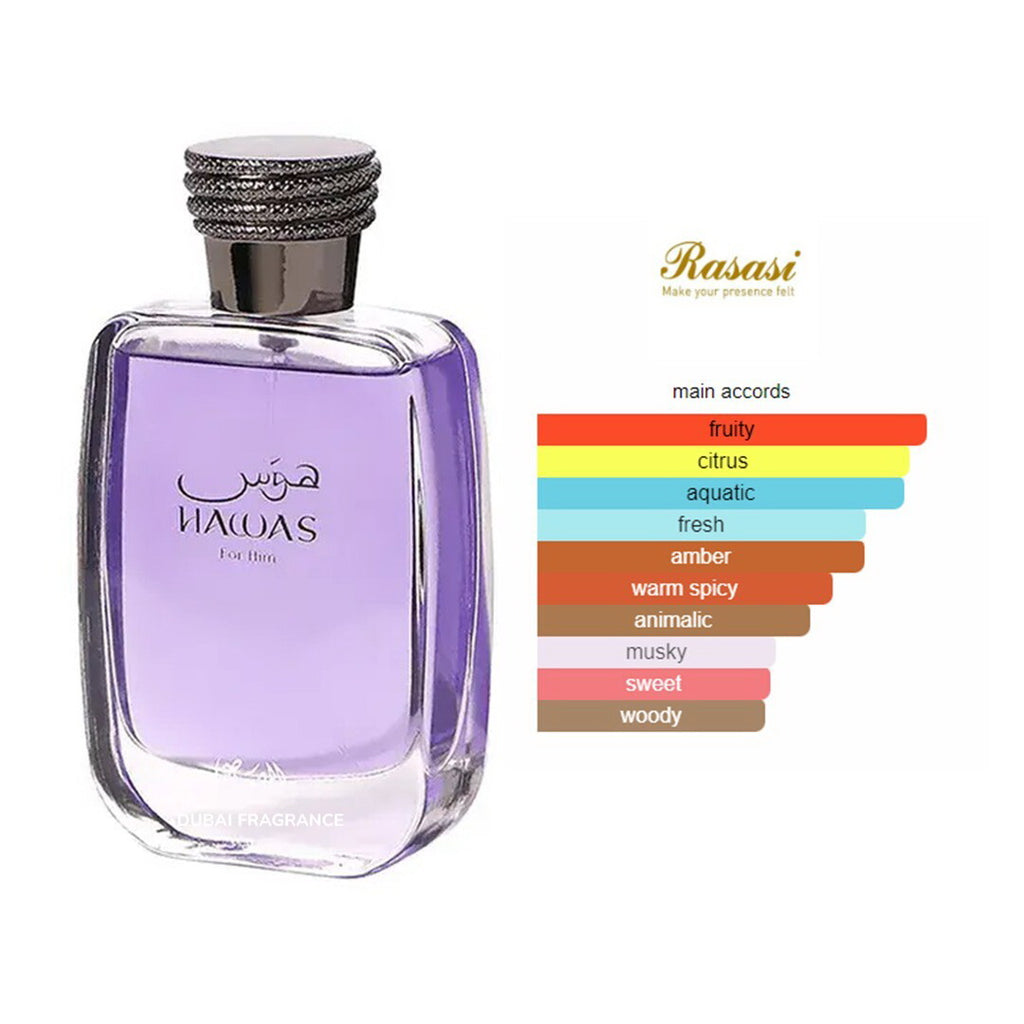 Rasasi Hawas Eau De Parfum for Men 100ml