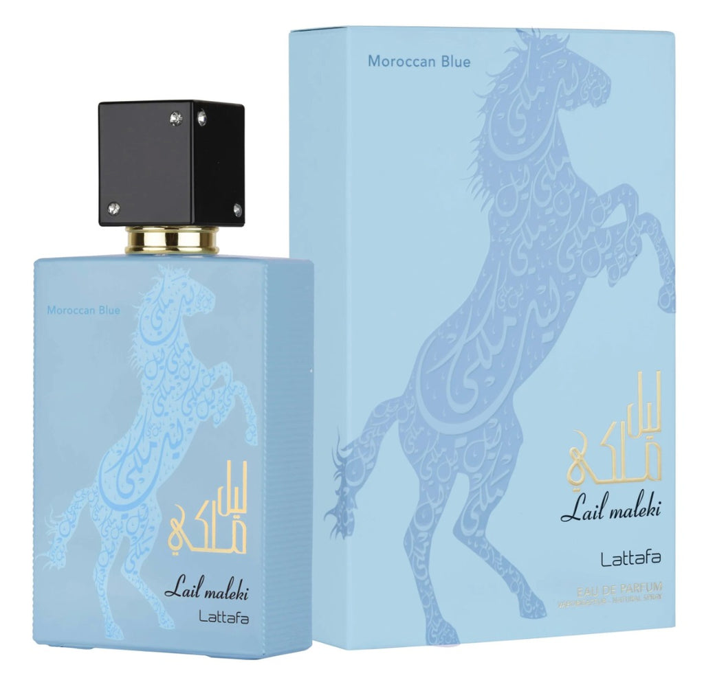 Lattafa Lail Maleki Moroccan Blue Eau de Parfum 100ml Fragrance