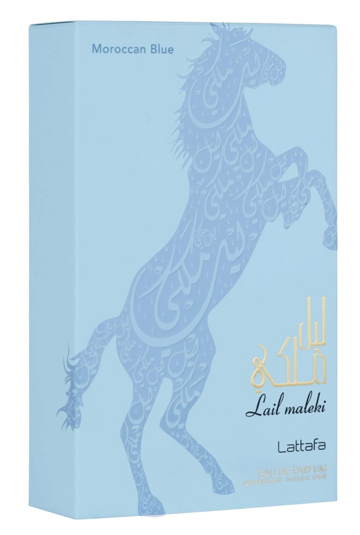 Lattafa Lail Maleki Moroccan Blue Eau de Parfum 100ml Fragrance