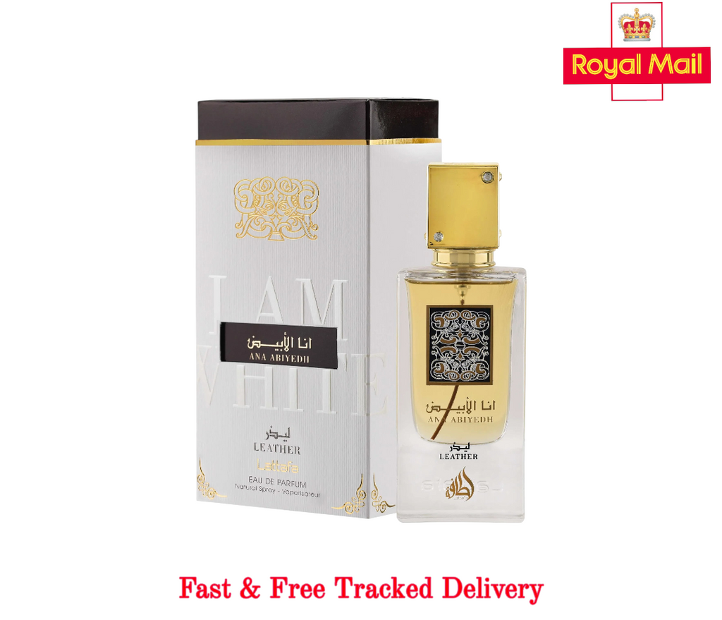 Lattafa Ana Abiyedh Leather Eau de Parfum Fragrance 60ml
