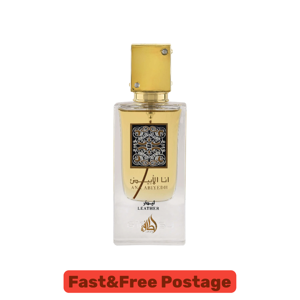 Lattafa Ana Abiyedh Leather Eau de Parfum Fragrance 60ml