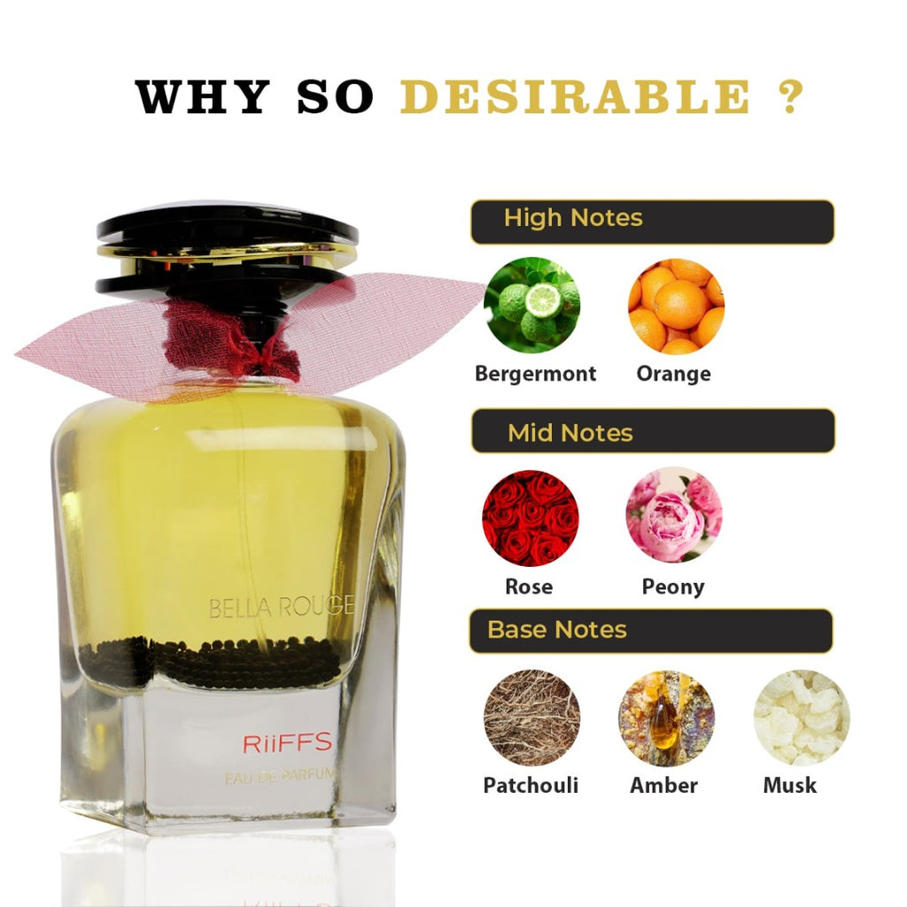 RiiFFS Bella Rouge Eau De Parfum 100ml Unisex Perfume Spray – product image 8