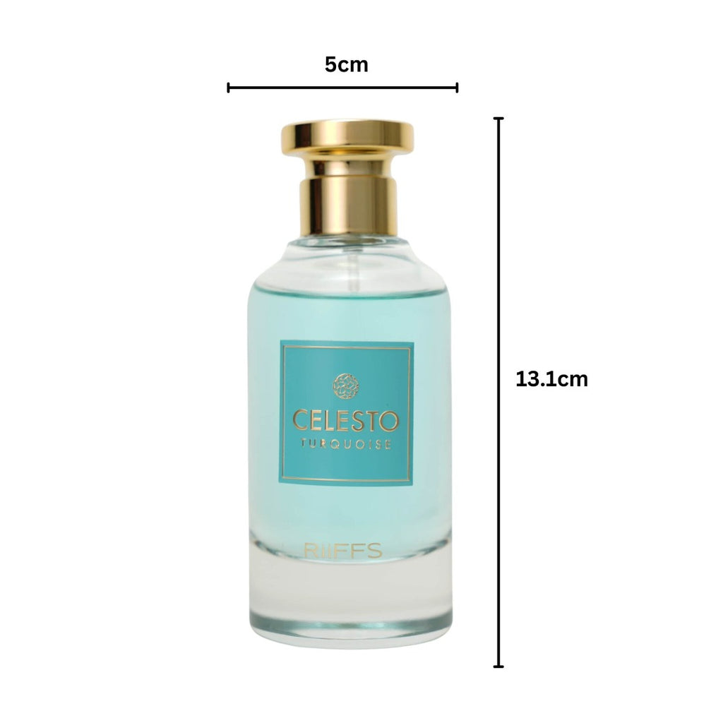RiiFFS Celesto Turquoise Eau De Parfum for Men & Women, 100ml Fragrance Spray – product image 5