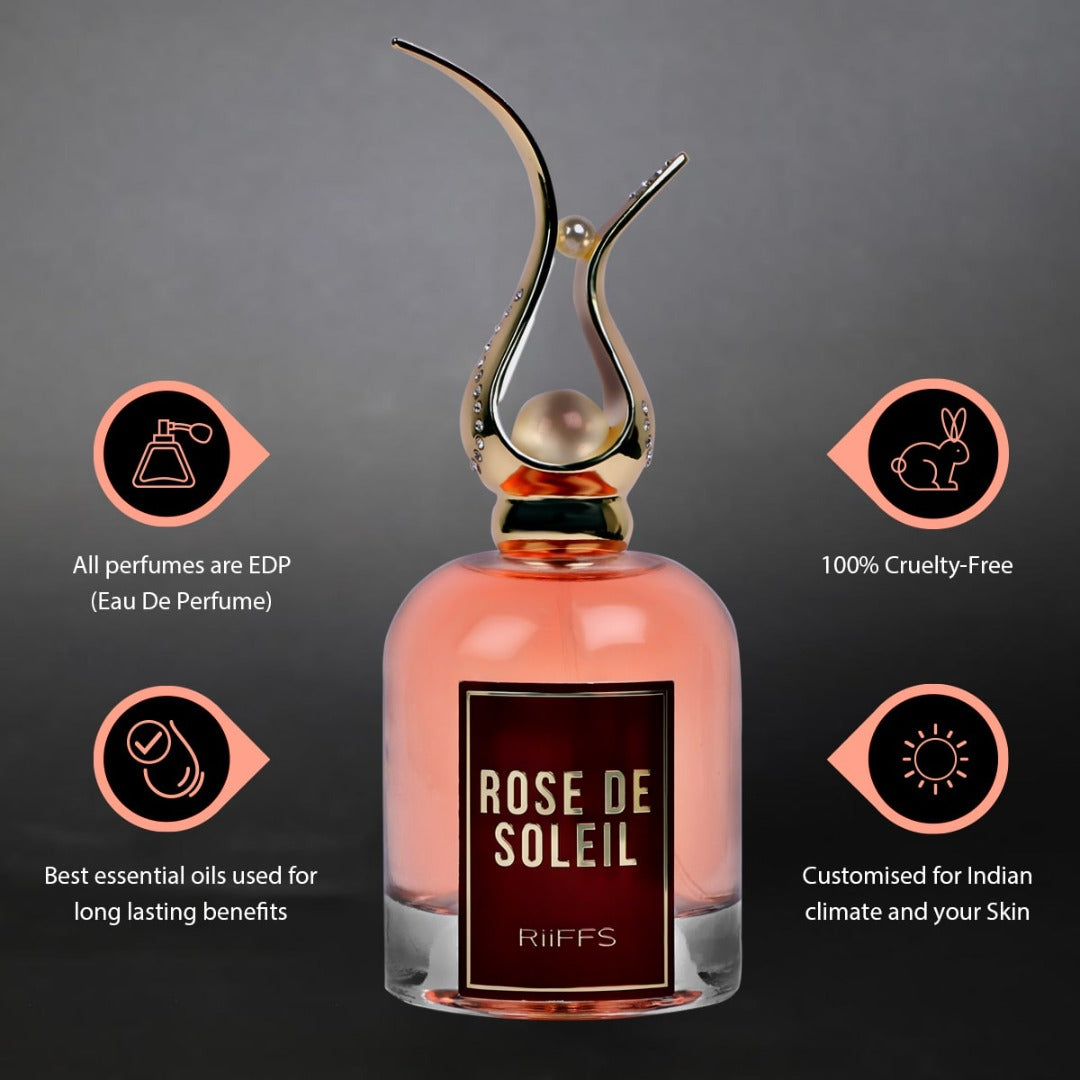 RiiFFS Rose De Soleil Eau De Parfum for Women, 100ml