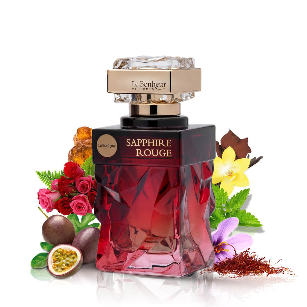 Le Bonheur Sapphire Rouge Eau de Parfum 100ml Unisex Luxury Perfume – product image 2
